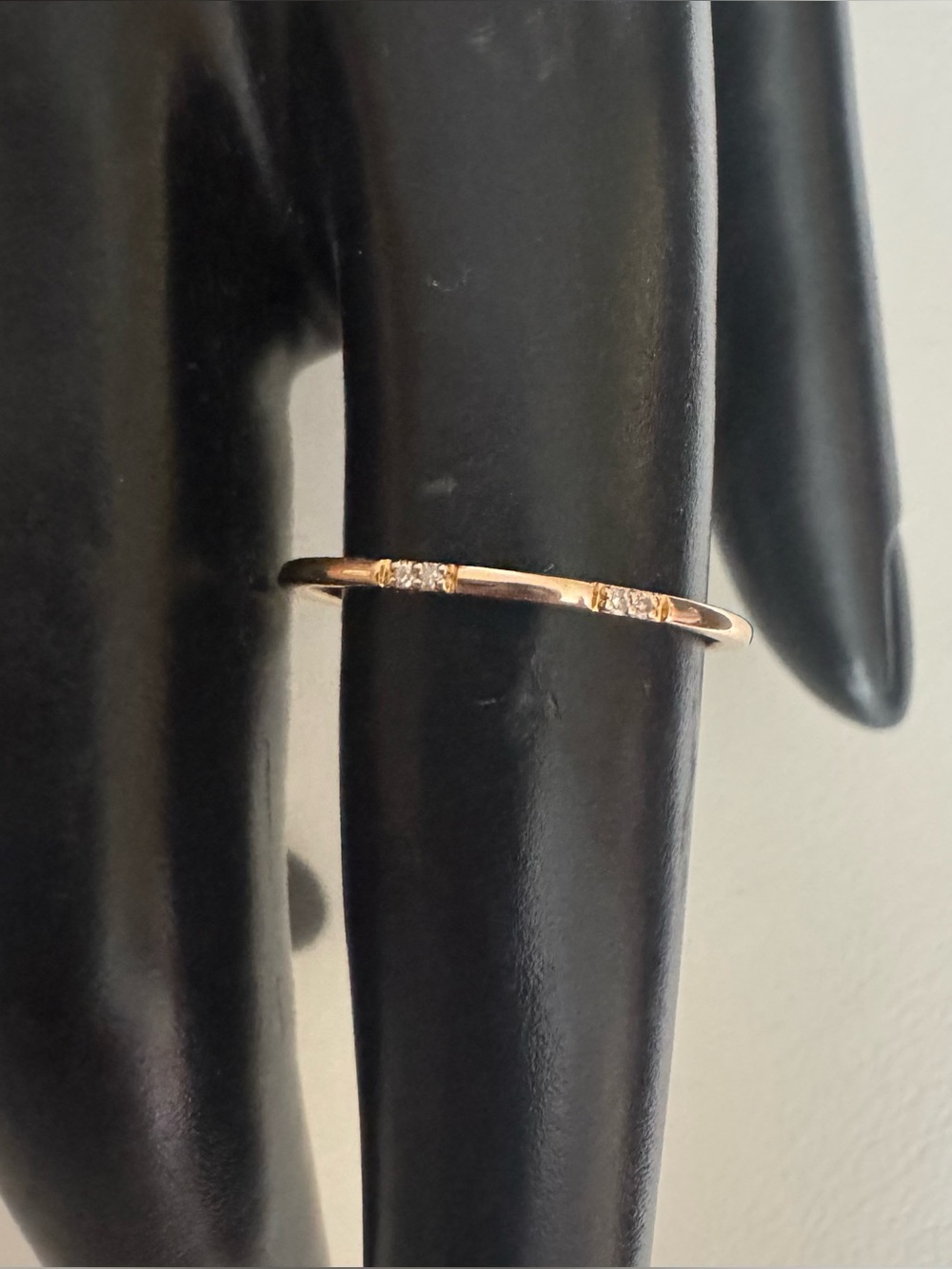 Carriere 14k Sterling Silver Diamond Ring
